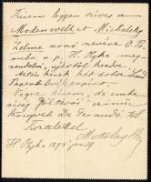 1894 Homonnaolyka, zsolnai és nagyszalatnyai Matolay Etele (1825-1916) országgyűlési képviselő, alis...