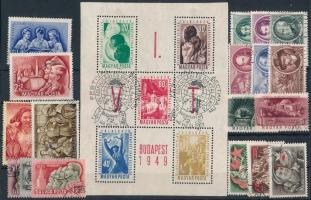 1949-1952 VIT blokk + 6 db klf sor
