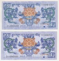 Bhután 2013. 1Ng + 2019. 1Ng T:UNC
Bhutan 2013. 1 Ngultrum + 2019. 1 Ngultrum C:UNC
Krause P#27