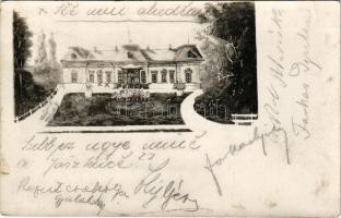1912 Sismánd (Mezőfalva), Farkas-kúria, kastély, a tulajdonos család aláírásaival (Farkas Gyula és G...