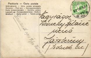 1912 Sismánd (Mezőfalva), Farkas-kúria, kastély, a tulajdonos család aláírásaival (Farkas Gyula és G...