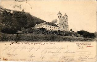 1904 Maria Schutz am Semmering (Schottwien), Wallfahrtskirche / pilgrimage church (Rb)