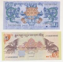 Bhután 2013. 1N + 2015. 5N T:UNC
Bhutan 2013. 1 Ngultrum + 2015. 5 Ngultrum C:UNC