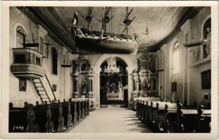 Senj, Zengg; Mornar. zavjet. crkva na Artu / sailor's church, interior