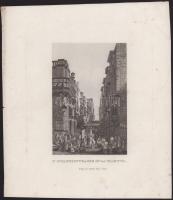 ca 1840 Málta, La Valetta acélmetszet 10x16 cm