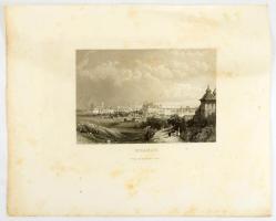 ca 1840 Krakkó acélmetszet 15x10 cm
