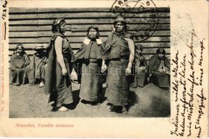 Mapuches, Familia arauncana. Carlos Brandt / mapucse indiánok, a levél címzettje gróf Zichy Gabriell...