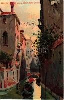 Venezia, Venice; Canale Santa Maria Mater Domini. Stab. Lit. A. Scrocchi litho