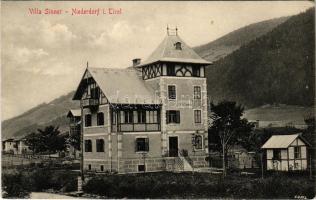 Villabassa, Niederdorf (Südtirol); Villa Sinner. A. Schuricht Photogr. (EK)
