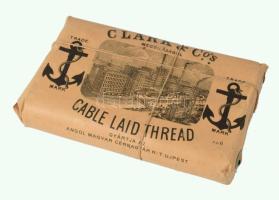 Clark &amp; Co.'s Cable Laid Thread bontatlan cérna, 1 hiánnyal, 9x14 cm