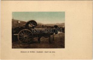 Roma, Rome; Dintorni di Roma, Costumi, Carri da vino / Italian folklore, wine cart