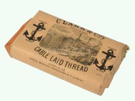 Clark &amp; Co.'s Cable Laid Thread bontatlan cérna, 9x14 cm