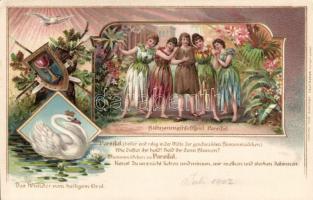 Wagner operas Parsifal Emb. litho