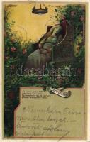 1899 Sleeping Beauty hold to light litho