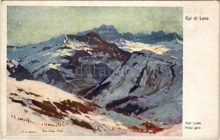 Col di Lana. Offizielle Karte für Rotes Kreuz, Kriegsfürsorgeamt Kriegshilfsbüro Nr. 421. / WWI Aust...
