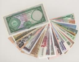 Vegyes, 20db-os külföldi bankjegytétel, nagyrészt klf bankjegyek T:vegyes (főleg UNC,AU)
Mixed, 20p...