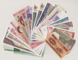 Vegyes, 20db-os külföldi bankjegytétel, nagyrészt klf bankjegyek T:vegyes (főleg UNC,AU)
Mixed, 20p...