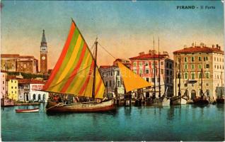 Piran, Pirano; Il porto / port