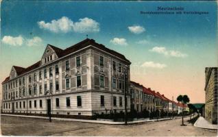 1914 Novy Jicín, Neutitschein; Staatsbeamtenhaus mit Ruziczkagasse / civil servants' house, str...