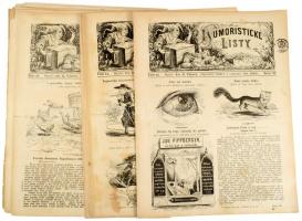 1860 A Humoristické Listy c. folyóirat 10 db száma, szignettákkal
 
1860 10 issues of the magazine...