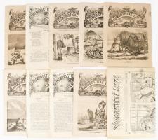 1860 - 1899 A Humoristické Listy c. folyóirat 10 db száma, szignettákkal
1860 -1899 10 issues of th...