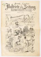 1892 Frank Leslie's Illustrirte Zeitung humoros újság karikatúrákkal. egy szám
