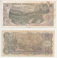 Ausztria 1956. 20Sch + 1967. 20Sch T:F-VG
Austria 1956. 20 Shilling + 1967. 20 Shilling C:F-VG
Kra...
