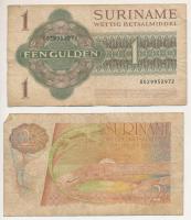 Suriname 1984. 1G + 1985. 2 1/2G T:F pici beszakadás
Suriname 1984. 1 Gulden + 1985. 2 1/2 Gulden C...