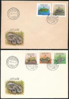 1989 Hüllők vágott sor 2 db FDC-n (7.000)