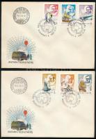 1987 Antarktiszkutatás vágott sor 2 db FDC-n (10.000)