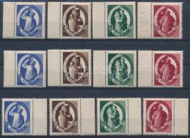 1947 S.A.S. 3 db ívszéli sor (10.800) (2 db 60f gumihibás / gum disturbance)