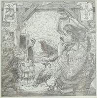 Orosz István (1951-): A Bolondok Hajója XXXII. Rézkarc, papír, jelzett és számozott (64/150) a paszp...