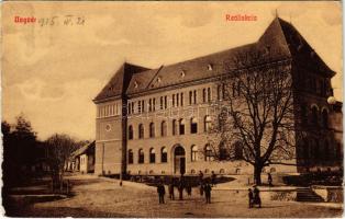 1910 Ungvár, Uzshorod, Uzhhorod, Uzhorod; Reáliskola. Gellis Miksa kiadása 45. sz. / school (EB)