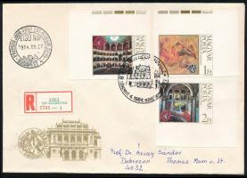 1984 100 éves az Operaház ívsarki vágott sor ajánlott FDC-n