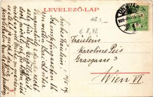 1909 Ungvár, Uzshorod, Uzhhorod, Uzhorod; Kaszárnya épület. W.L. (?) 398. / K.u.k. military barracks...