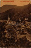 1913 Kapnikbánya, Cavnic; Felső község részlet, templom, építkezés. (W. L. ?) 837. / church, constru...