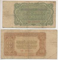 Csehszlovákia 1953. 10K + 1961. 5K T:VG
Czechoslovakia 1953. 10 Korun + 1961. 5 Korun C:VG
Krause ...