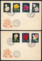 1982 Rózsák vágott sor 2 db FDC-n