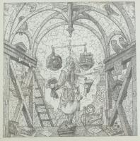 Orosz István (1951-): A Bolondok Hajója XLIV. Rézkarc, papír, jelzett és számozott (61/150) a paszpa...