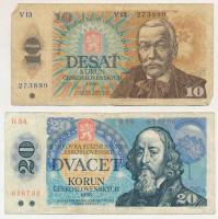 Csehszlovákia 1986. 10K + 1988. 20K T:VG
Czechoslovakia 1986. 10 Korun + 1988. 20 Korun C:VG
Kraus...