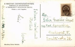 1942 Tiszaborkút, Kvaszi, Kvasy; Kilátás a Rahói-hegyekre. Mosdóssy Endre felvétele. A Magyar Cserké...