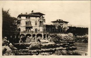 1926 Lovran, Laurana, Lovrana; Villa San Rocco. Maurizio Loevi / villa. photo