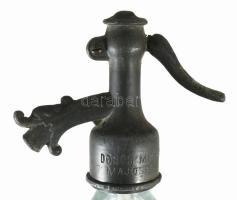 cca 1915 Kisméretű szódásüveg Dobos Mihály Majosháza fejjel, kis ütődésekkel, m: 27 cm