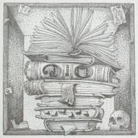 Orosz István (1951-): A Bolondok Hajója LVIII. Rézkarc, papír, jelzett és számozott (61/150) a paszp...