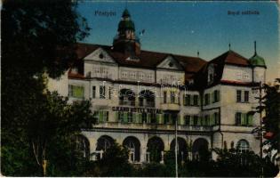 Pöstyén, Piestany; Grand Hotel Royal szálloda. Vasúti levelezőlapárusítás 27. sz. - 1917. / hotel (f...