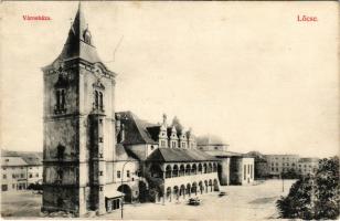 1910 Lőcse, Levoca; Városháza, Evangélikus templom / town hall, Lutheran church