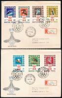 1976 Olimpia (VII.) - Montreal vágott sor 2 db ajánlott FDC-n