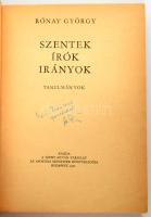 Rónay György: Szentek, írók, irányok. Tanulmányok. A szerző, Rónay György (1913-1978) József Attila-...
