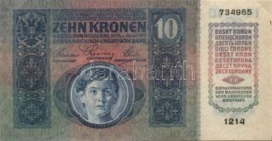 1915. 10K felülnyomás nélkül T:II-