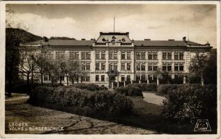 1931 Leoben, Volks und Bürgerschule. Verlag Karl Krall / school